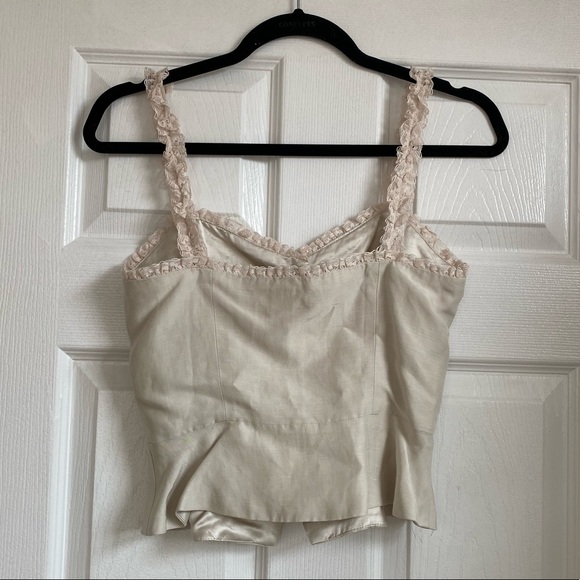 Aritzia Le Fou button down peplum blouse size 0 - Picture 6 of 7